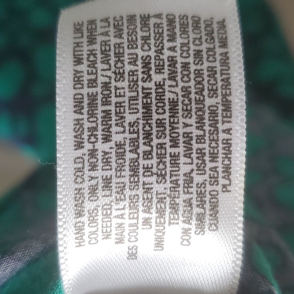 💙💚 Blue & green hearts Old Navy dress with ruffle neck and tie waist - Picture 8 of 8